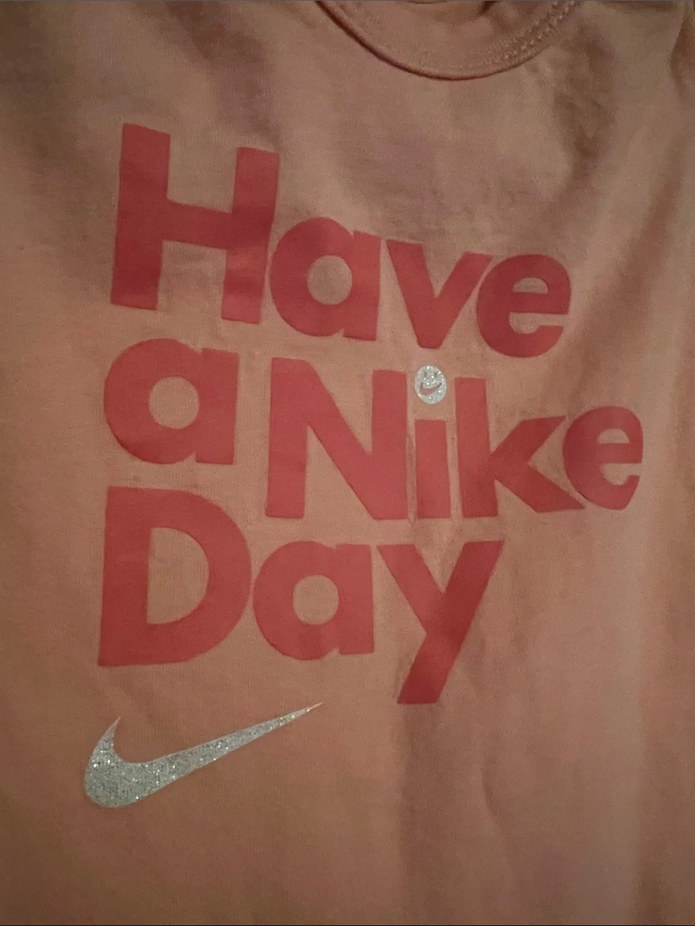 6-9 MONTHS BABY GIRL PEACH PINK ONESIE NIKE